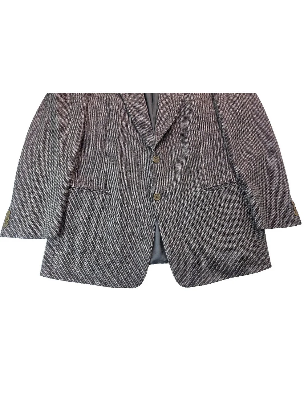 Mani By Giorgio Armani Vintage Pure Wool Gray 3 Pocket Sport Coat Blazer Men 44L